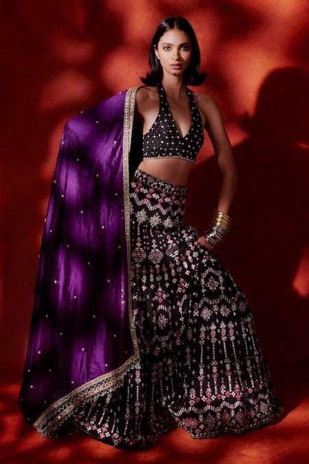 ANUSHKA KHANNA Tribal Embroidered Lehenga Set 