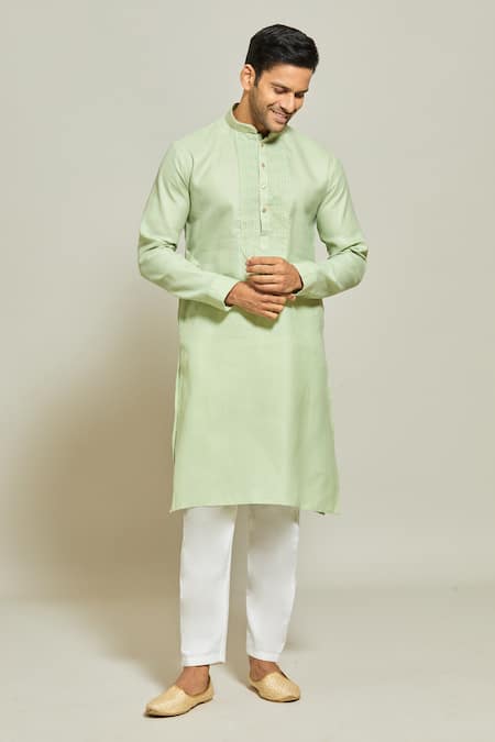 Arihant Rai Sinha Pintux Yoke Solid Kurta Set 