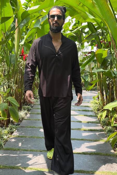 Aliaum Full Sleeve Plain Shirt With Pant 