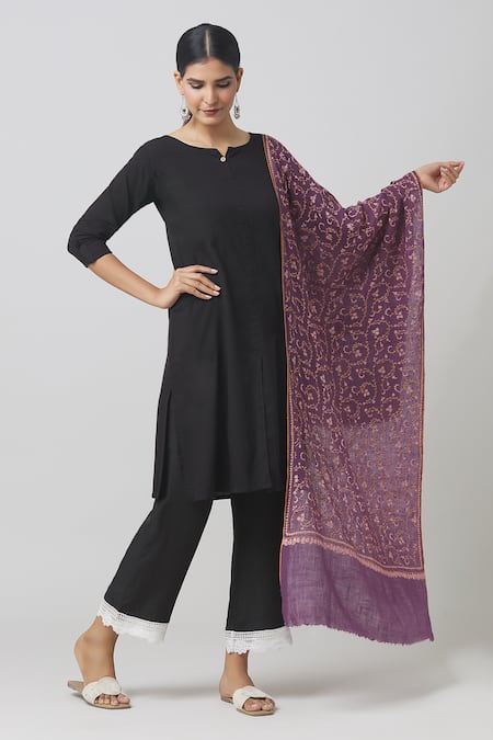 Toosh Kashmir Hand Embroidered Pashmina Shawl 