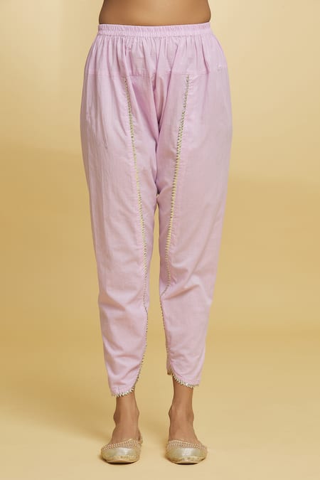 Maayera Jaipur Purple Silk Organza, Cotton Gota Patti, Floral Pattern Cape Tulip Pant Set at Aza Fashions Maayera Jaipur_Purple Silk Organza, Cotton Gota Patti, Floral Pattern Cape Tulip Pant Set _at_Aza_Fashions