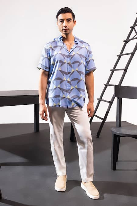 Seven Prime Geometric Print Shirt 