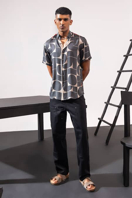 Seven Brute Geometric Print Shirt 