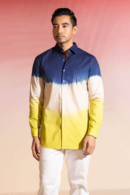 Seven Full Sleeve Colorblock Shirt 