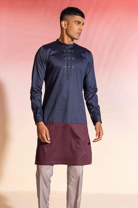 Seven Fusionner Colorblock Kurta 