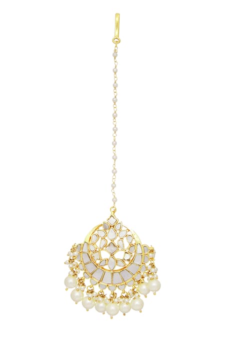 Moh-Maya By Disha Khatri Kundan Embellished Chaand Tikka 