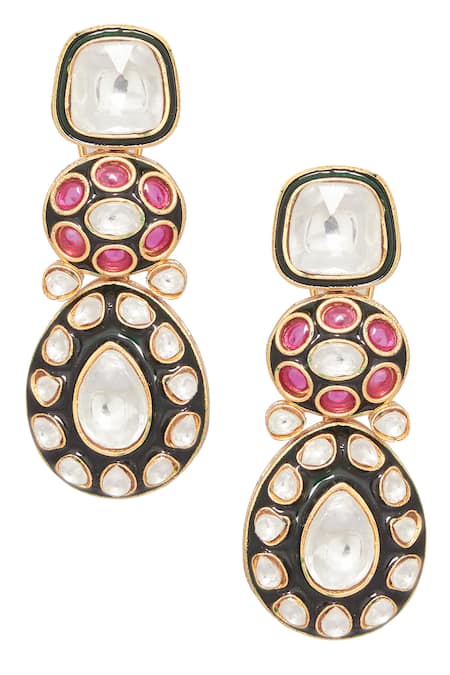 Moh-Maya By Disha Khatri Gold Plated Stones Embellished Choker Set Online at Aza Fashions Moh-Maya By Disha Khatri_Gold Plated Stones Embellished Choker Set _Online_at_Aza_Fashions