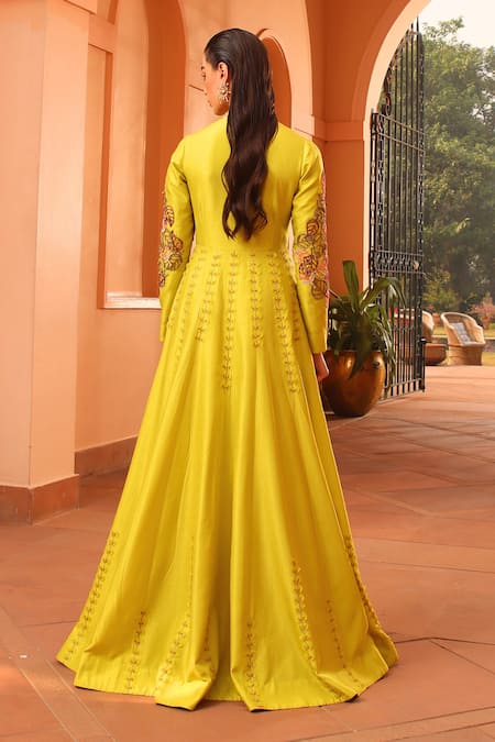 Shweta Aggarwal 3D Petal Embroidered Anarkali 