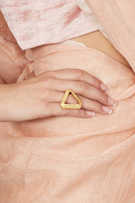 Itrana Triangle Shaped Ring 2 Pcs Set 