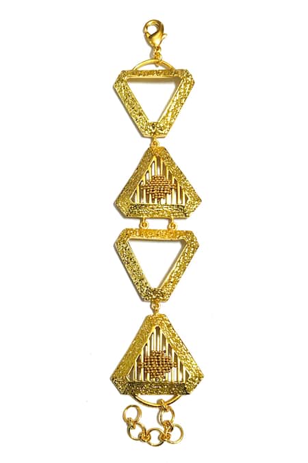 Itrana Triangle Carved Bracelet 