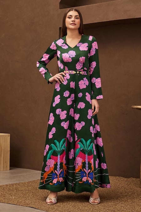 Papa Don't Preach Pret Fog Tropical Print Jumpsuit 