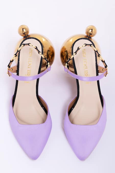 Shop Papa Don't Preach Accessories Purple Atomic Heels at Aza Fashions Shop_Papa Don't Preach Accessories_Purple Atomic Heels _at_Aza_Fashions