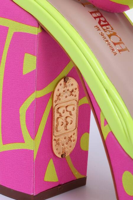 Shop_Papa Don't Preach Accessories_Pink Fix Me Up Block Heels _Online_at_Aza_Fashions