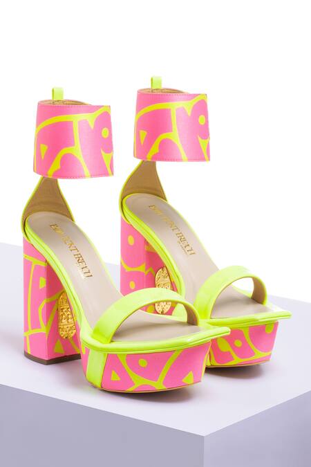 Papa Don't Preach Accessories_Pink Fix Me Up Block Heels _at_Aza_Fashions
