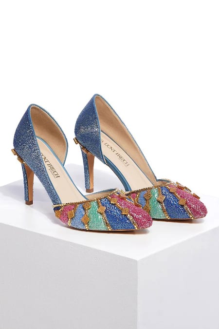 Papa Don't Preach Accessories Midnights Babe Embroidered Stiletto Pumps 