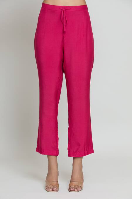 Shop Anushree Reddy Red Silk, Organza Cut Work, Kangana Spring Blossom Embroidered Kurta Pant Set Online at Aza Fashions Shop_Anushree Reddy_Red Silk, Organza Cut Work, Kangana Spring Blossom Embroidered Kurta Pant Set _Online_at_Aza_Fashions