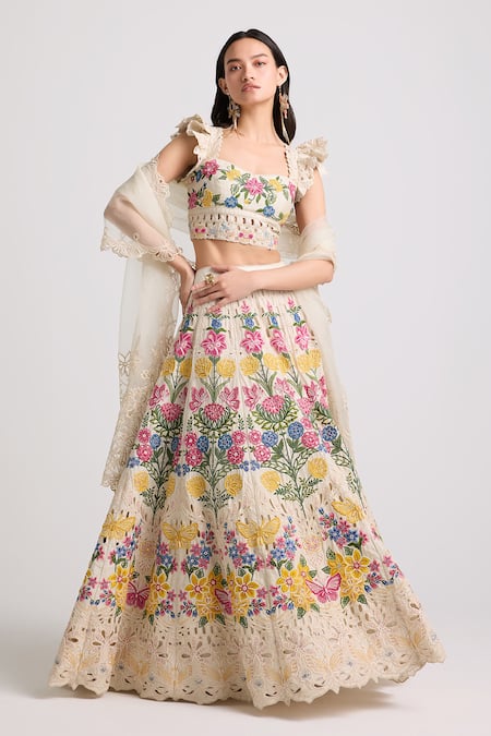 Chandrima Floral Embroidered Lehenga 