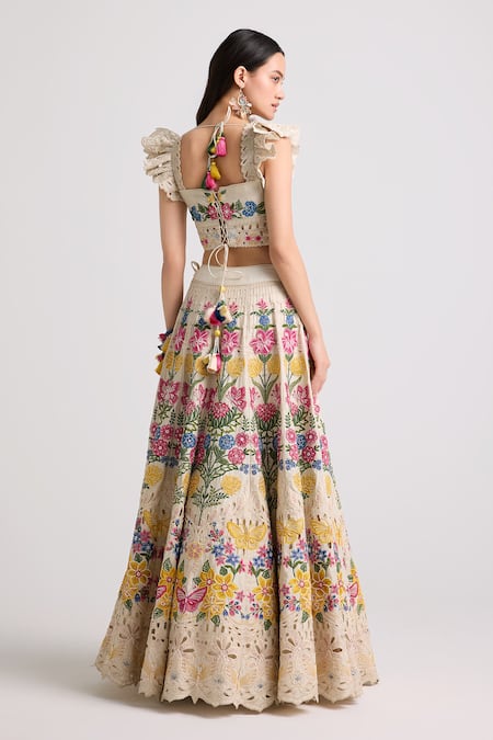 Chandrima Floral Embroidered Lehenga 