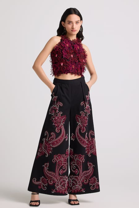 Chandrima Paisley Flared Pant 