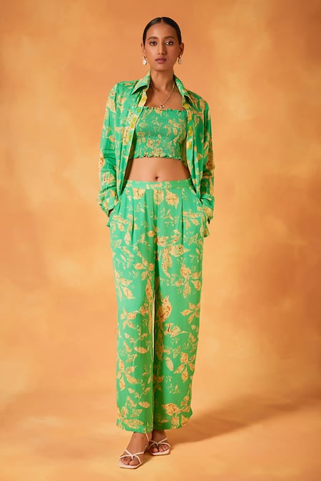 Saundh Serenade Abstract Print Shirt Pant Set 