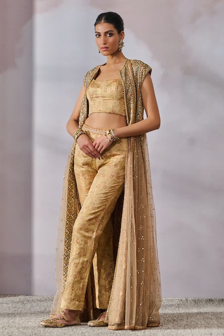 Tarun Tahiliani Embroidered Jacket & Trouser Set 