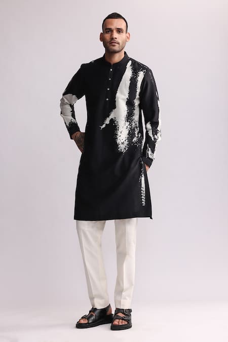 Countrymade Shadow Abstract
Print Kurta 