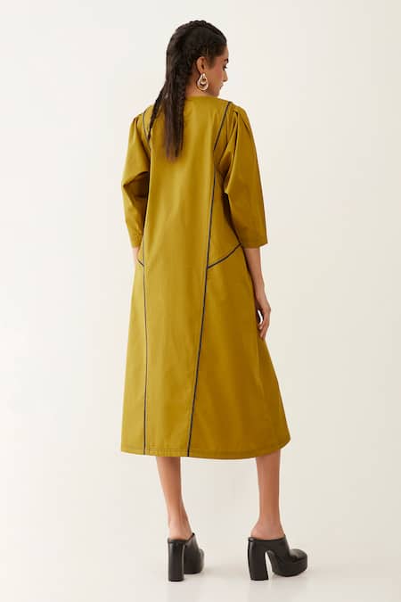 Son Of A Noble Snob Martha Piping Pattern Dress 