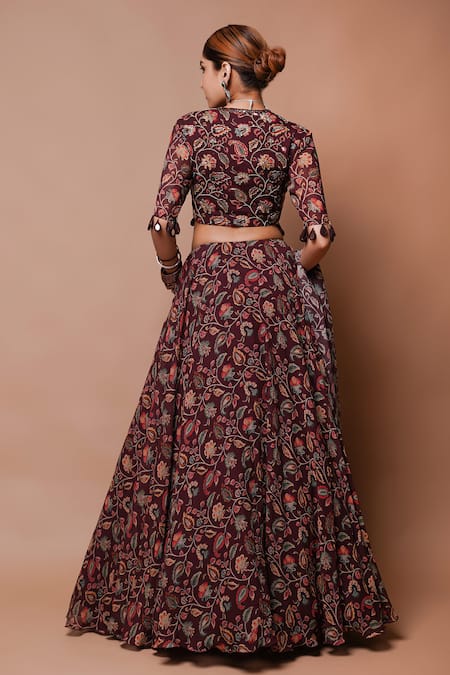 Ahi Clothing Gardenia Print Lehenga Set 