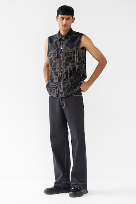 Countrymade Normandy Laser Print Sleeveless Shirt 