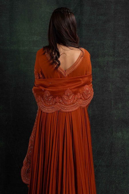 Shikha And Srishti Design Embroidered Anarkali With Dupatta 