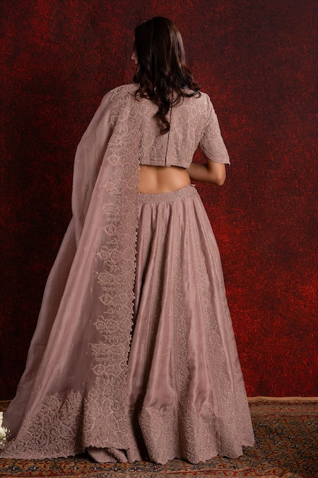 Shikha And Srishti Design Cutdana Embroidered Lehenga Set 
