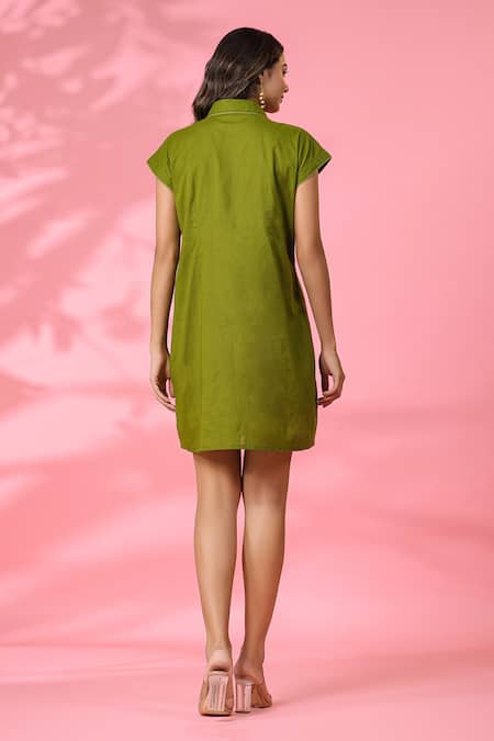 K-Anshika Embroidered Cotton Dress 