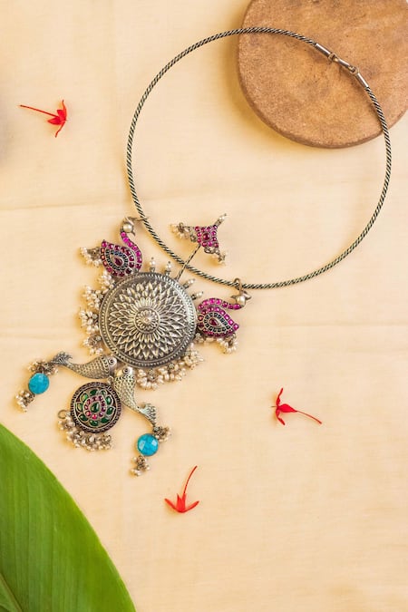 Mero Jewellery Embellished Temple Necklace 