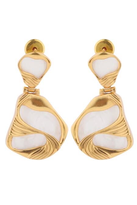 Buy Anaash White Stones Mini Pret Embellished Drop Earrings Online at Aza Fashions Buy_Anaash_White Stones Mini Pret Embellished Drop Earrings _Online_at_Aza_Fashions