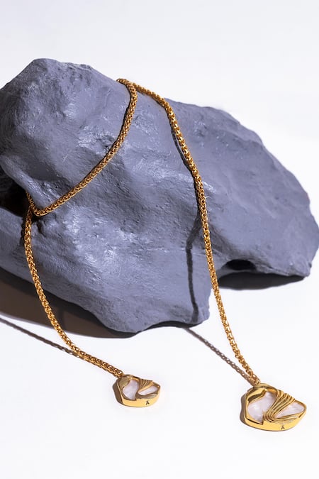 Shop Anaash White Pret Stone Embellished Necklace at Aza Fashions Shop_Anaash_White Pret Stone Embellished Necklace _at_Aza_Fashions