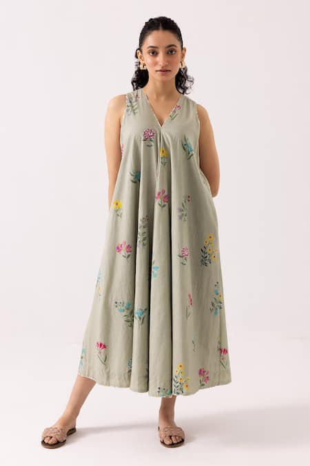 Label Shreya Sharma Blossom Patterned Dress 