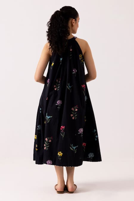 Label Shreya Sharma Floral Bloom Print Cotton Dress 