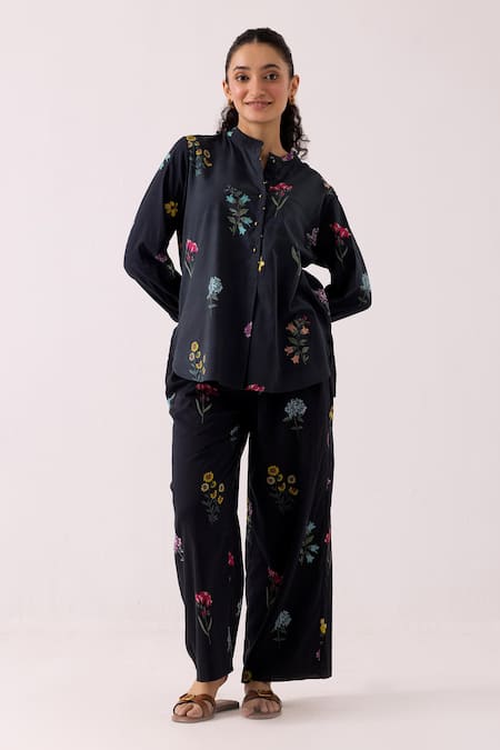 Label Shreya Sharma Floral Print Shirt With Pant 