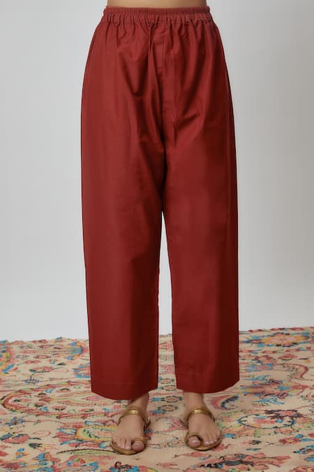 Yuvraani Jaipur Orange Chanderi, Cotton, Organza Sequins V-neck Floral Print Kurta Set Online at Aza Fashions Yuvraani Jaipur_Orange Chanderi, Cotton, Organza Sequins V-neck Floral Print Kurta Set _Online_at_Aza_Fashions