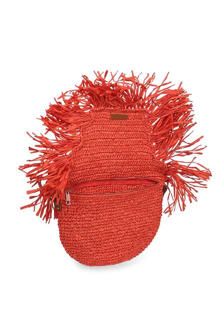 Buy_Jena_Red Tassels Work Crossbody Bag_Online_at_Aza_Fashions