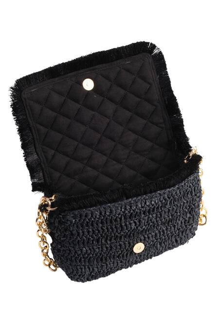 Jena Black Sea Horse Emblem Crossbody Bag at Aza Fashions Jena_Black Sea Horse Emblem Crossbody Bag _at_Aza_Fashions
