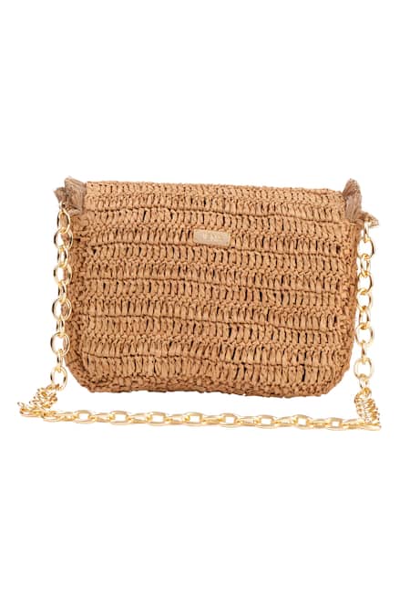 Buy_Jena_Brown Star Horse Emblem Crossbody Bag_Online_at_Aza_Fashions