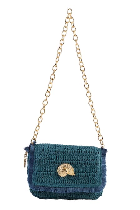 JENA Shell Emblem Crossbody Bag 