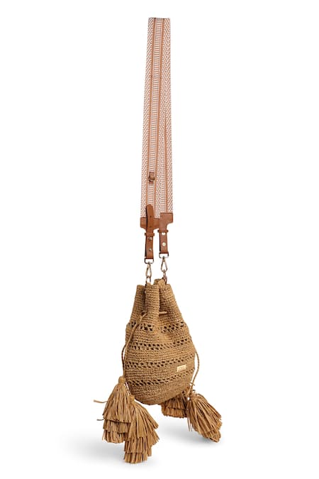 Jena Mini Textured Bucket Sling Bag 