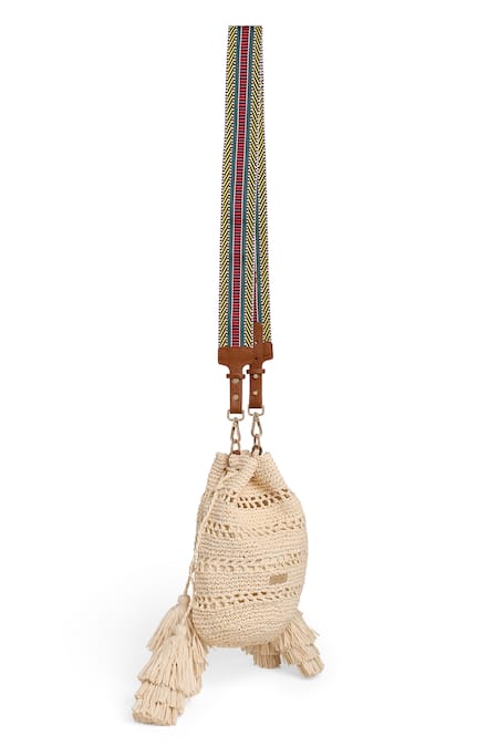 JENA Mini Woven Bucket Sling Bag 