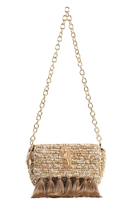 JENA 3-Weave Real Embellished Clutch 