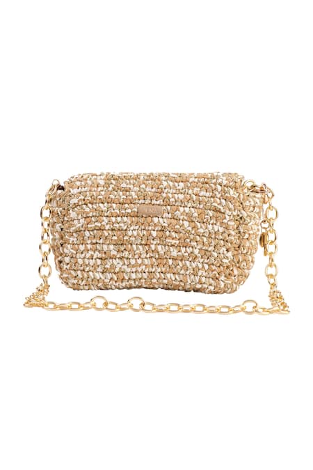 Shop_Jena_Beige Woven 3-weave Real Embellished Clutch _Online_at_Aza_Fashions