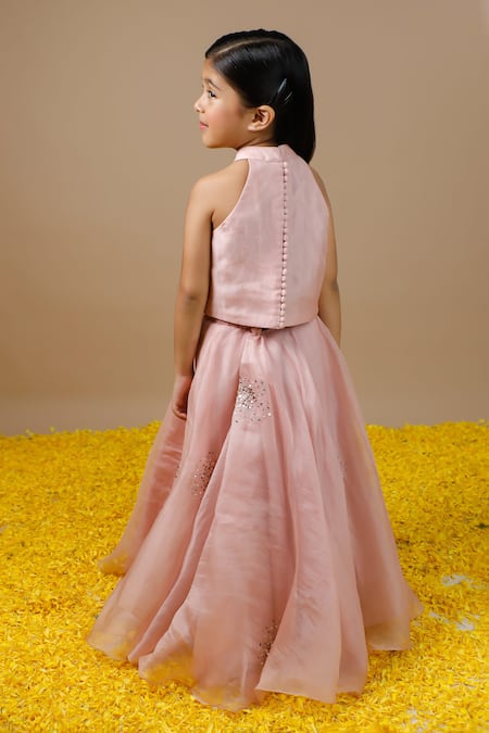 Swati Golyan Sequin Embroidered Lehenga & Crop Top Set 