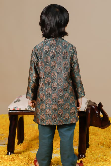 Swati Golyan Chanderi Floral Print Kurta & Pant Set 