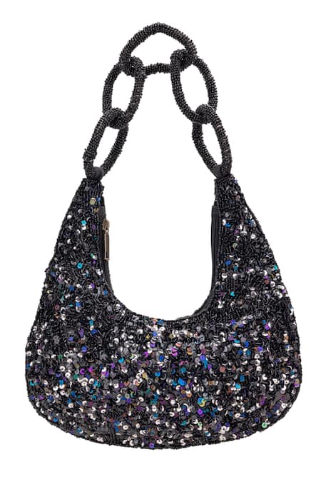 Shop 5elements Black Embellished Abraxas Bag at Aza Fashions Shop_5elements_Black Embellished Abraxas Bag _at_Aza_Fashions